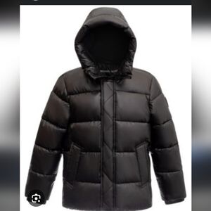 Michael Kors Boys Black Puffer Jacket Size 14/16  Good Condition